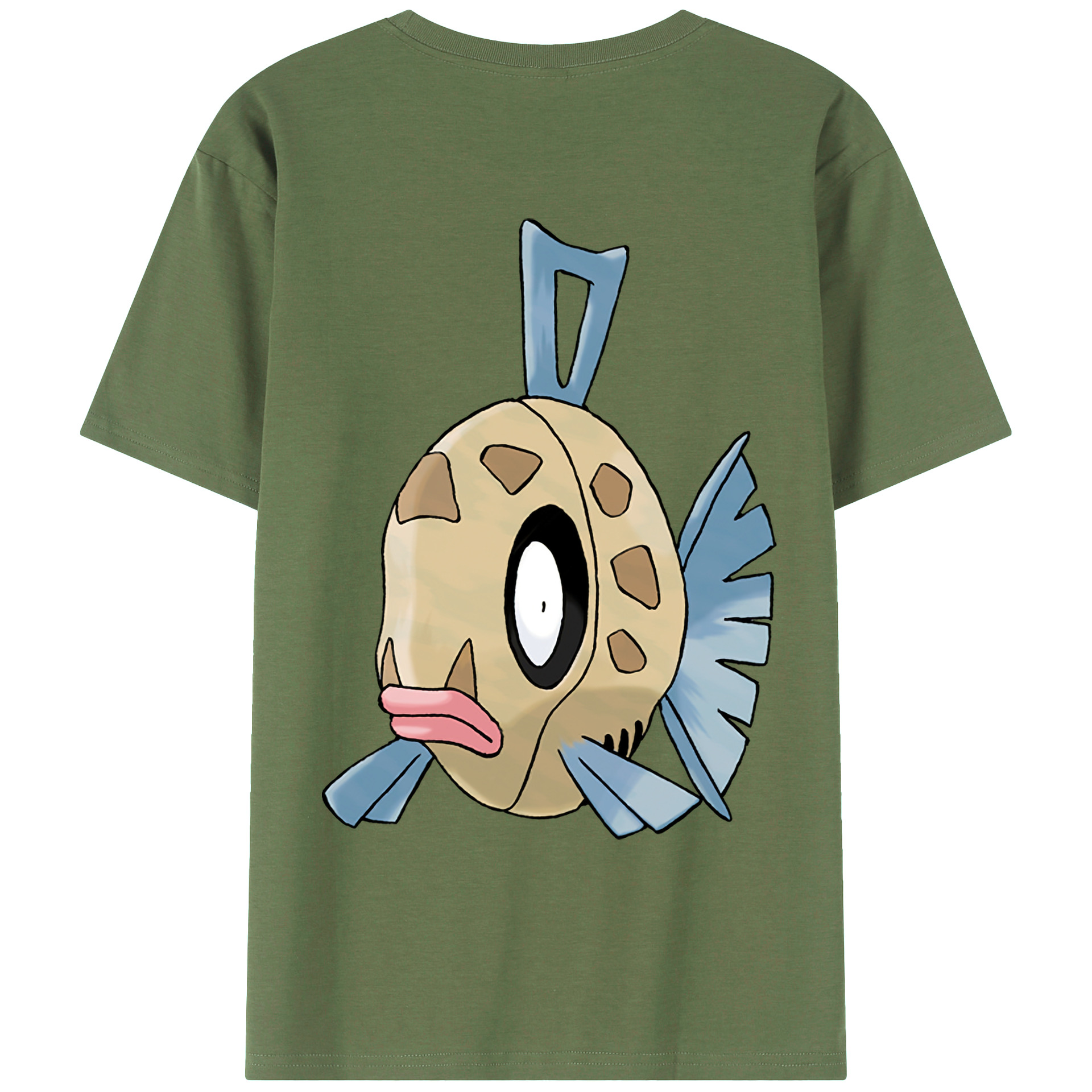 （画像用） ポケットモンスター Pokémon 綿100％ メンズ半袖Tシャツ（バックプリント） 通気性